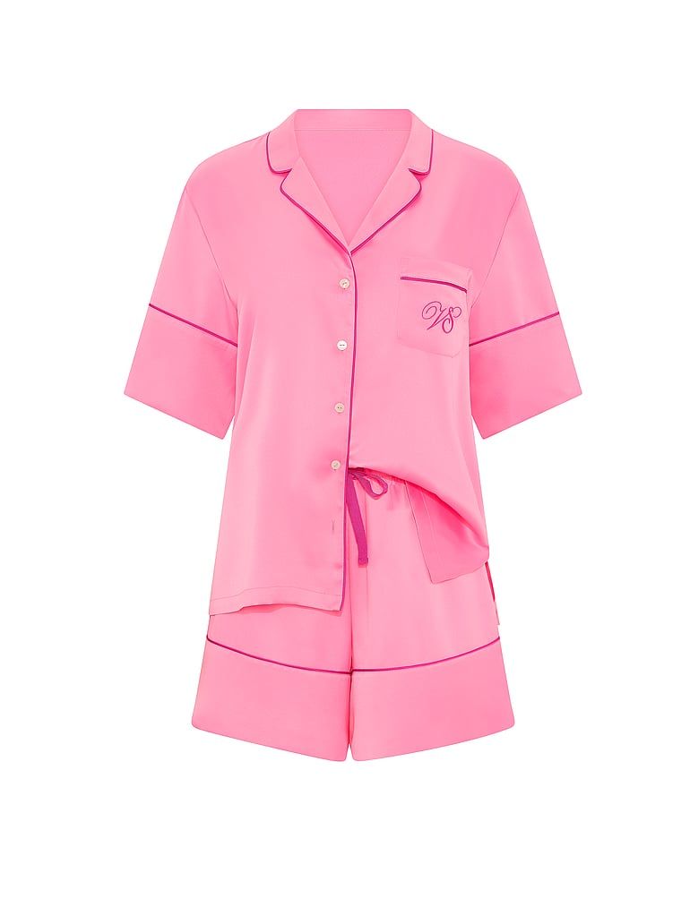 Victoria's Secret Piżama satynowa z szortami Signature