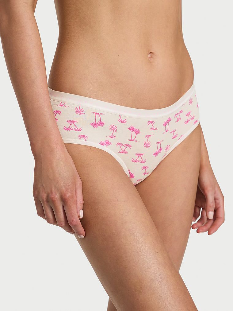 Majtki bawełniane Hiphugger. Produkt jest wzorzysty i pochodzi z kolekcji Victoria's Secret. 