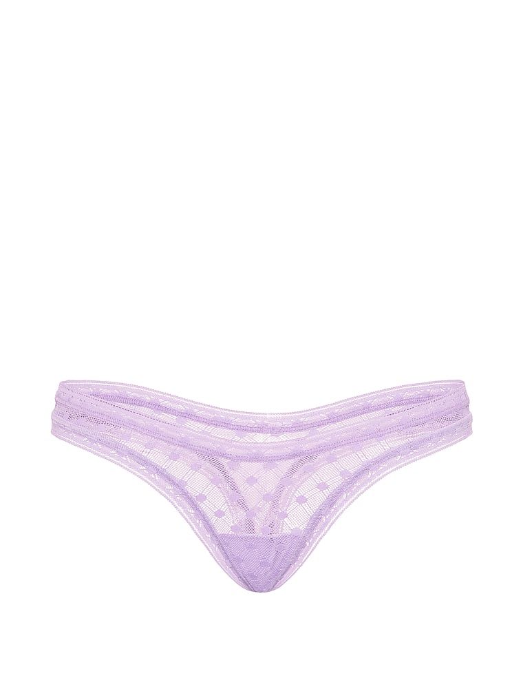 Stringi z koronki Dot Geo Ultra-Mini Scoop. Produkt ma kolor fioletowy i pochodzi z kolekcji Lacie. 