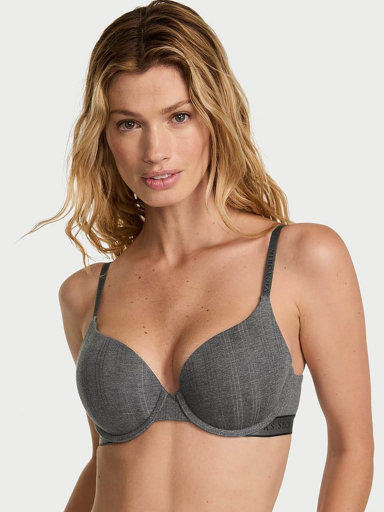 Biustonosz push-up z modalu Perfect Shape. Produkt ma kolor szary i pochodzi z kolekcji T-shirt. 