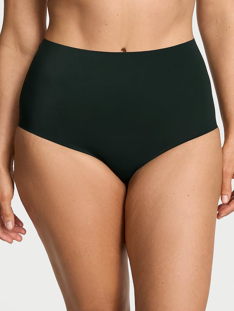 Majtki z siateczką w kratkę z tyłu No-Show Plaid Mesh Brief. Produkt ma kolor zielony i pochodzi z kolekcji No-Show. 