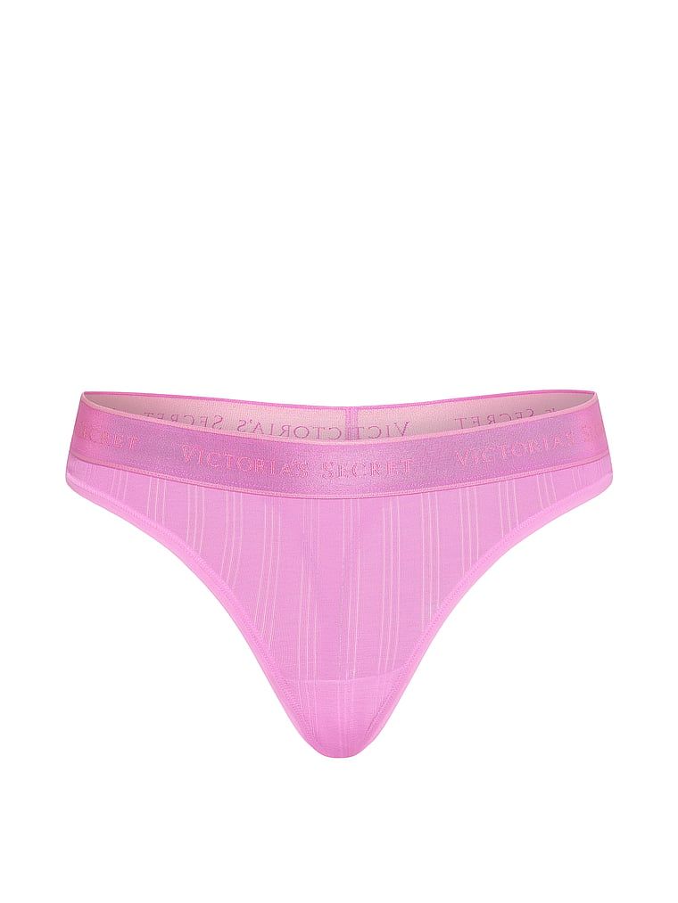 Stringi z modalu SoSoft Ultra-Fine Logo. Produkt ma kolor różowy i pochodzi z kolekcji Cotton. 