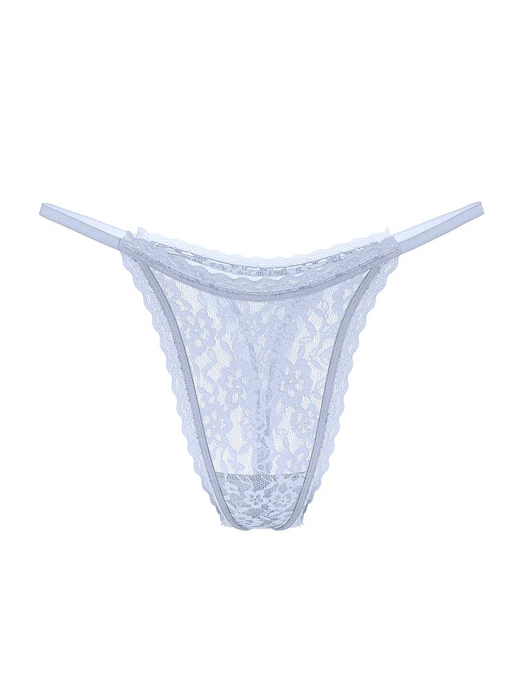 Stringi koronkowe Lace. Produkt ma kolor purpurowy i pochodzi z kolekcji Lacie. 