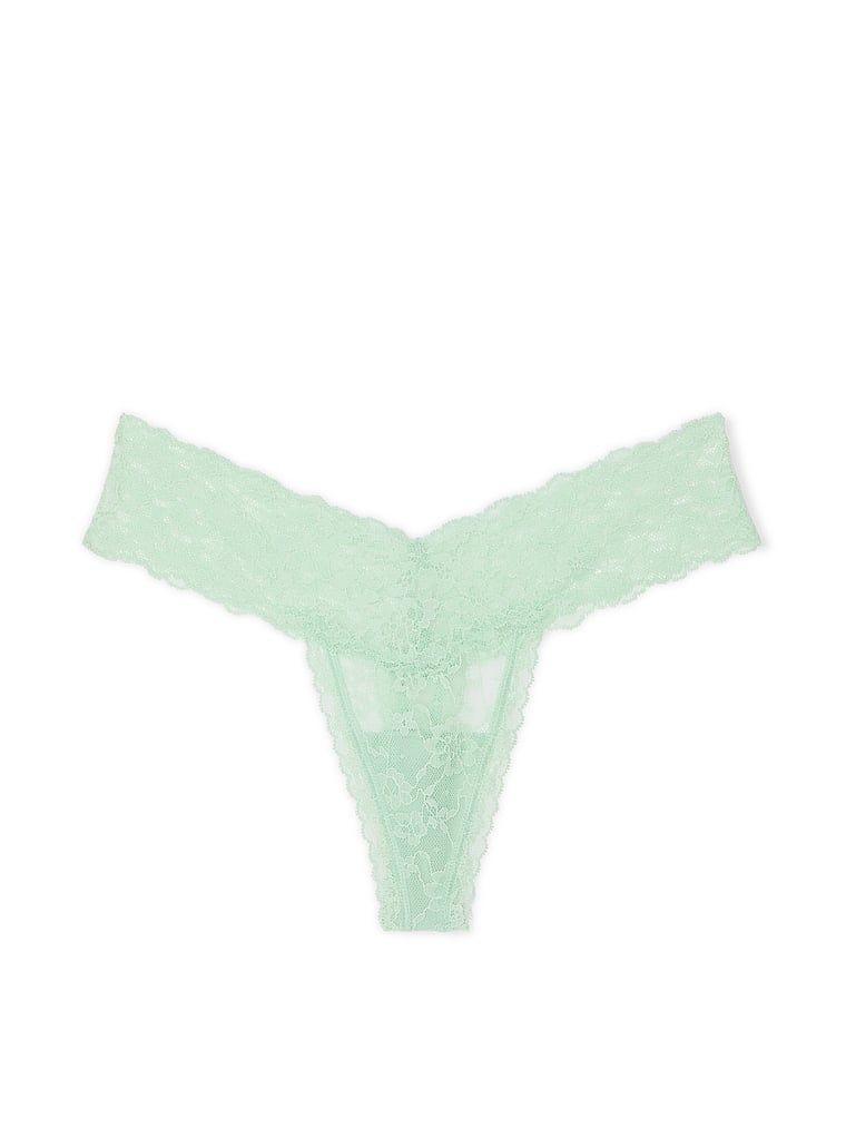 Stringi koronkowe Lace. Produkt ma kolor zielony i pochodzi z kolekcji Lacie. 