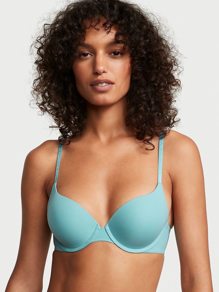 T-shirt Biustonosz push-up z prążkowanego materiału Perfect Shape