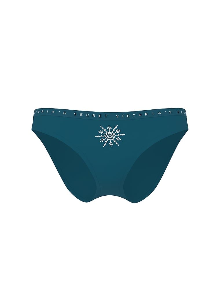 Majtki bawełniane Bikini. Produkt ma kolor niebieski i pochodzi z kolekcji Victoria's Secret. 