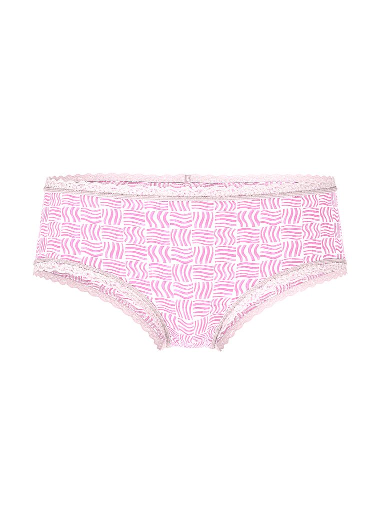 Majtki bawełniane z koronką na krawędziach Lace-Waist Cheeky. Produkt jest wzorzysty i pochodzi z kolekcji Lacie. 
