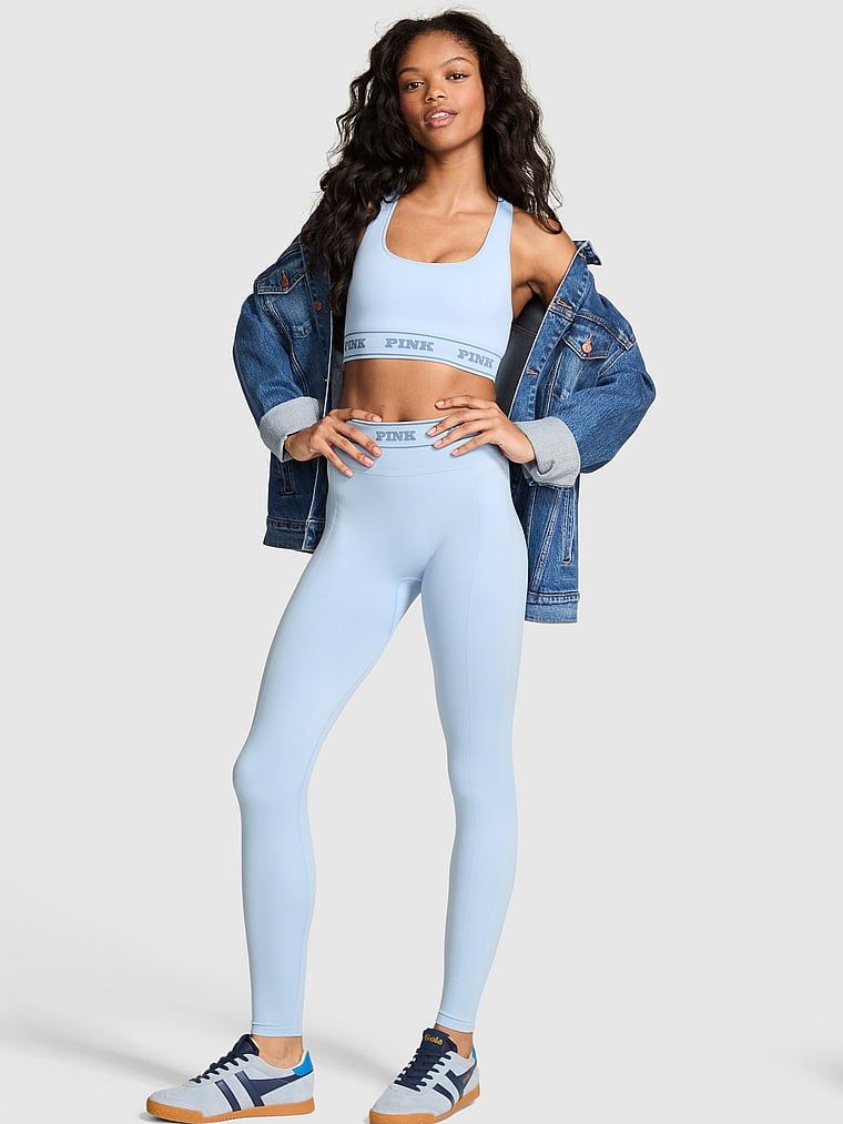 PINK Legginsy Seamless Classic Logo