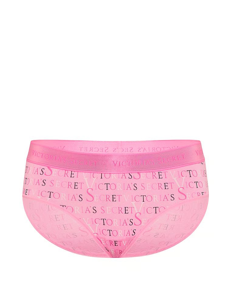 Majtki bawełniane z logo w talii Hiphugger. Produkt ma kolor wzorzysty i pochodzi z kolekcji Cotton. 