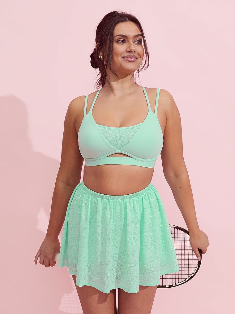Spódniczka sportowa z szortami VSX Elevate Logo Lace. Produkt ma kolor zielony i pochodzi z kolekcji VSX. 