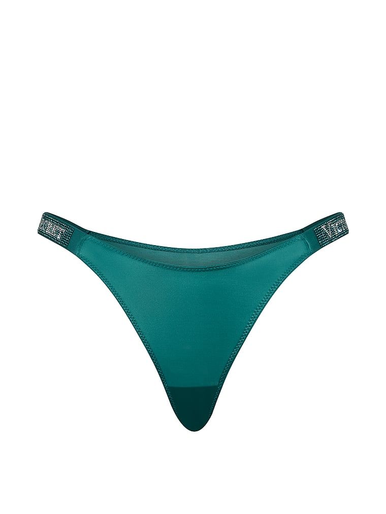 Majtki brazyliany z błyszczącymi paskami Shine Strap Brazilian. Produkt ma kolor niebieski i pochodzi z kolekcji Very Sexy. 
