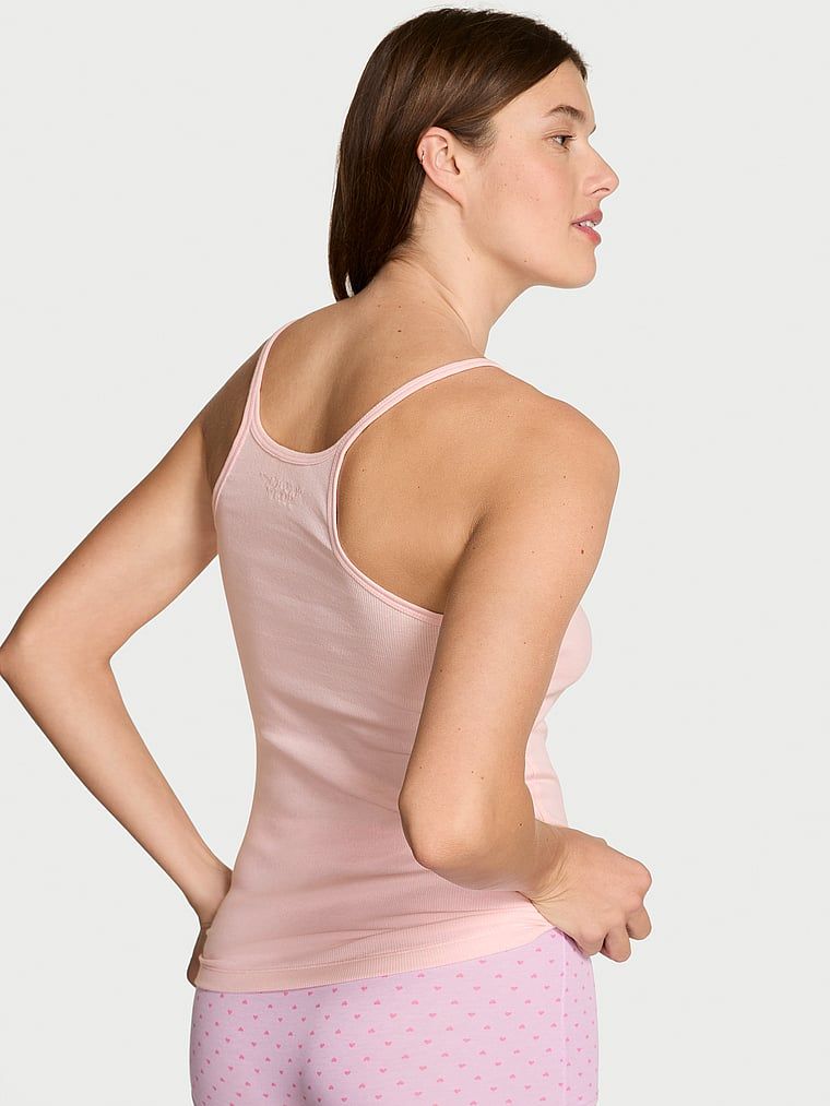 Top bawełniany do spania Mix & Match. Produkt ma kolor różowy i pochodzi z kolekcji Victoria's Secret. 