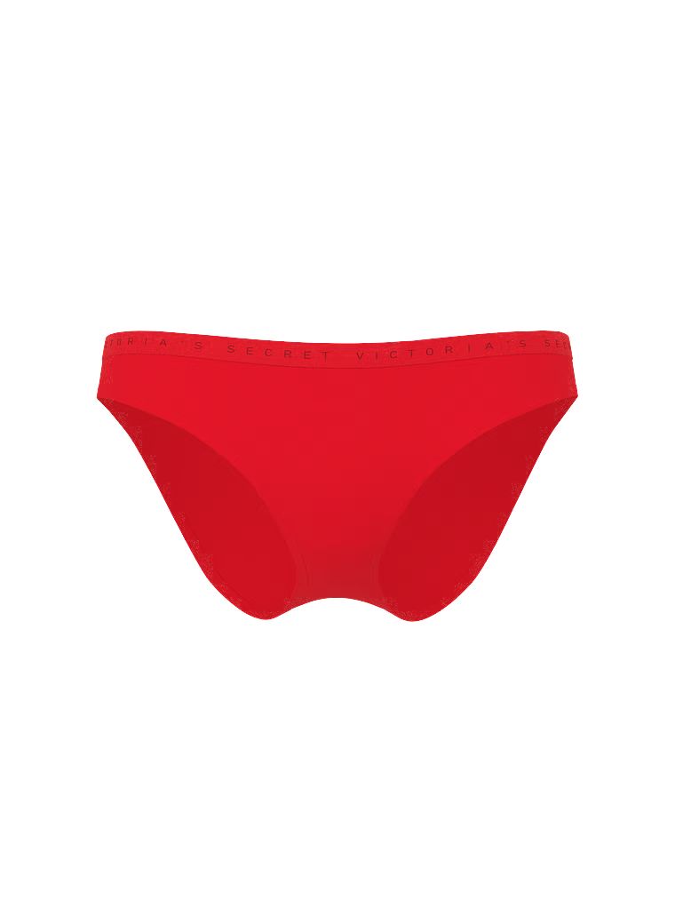 Majtki bawełniane Bikini. Produkt ma kolor czerwony i pochodzi z kolekcji Victoria's Secret. 