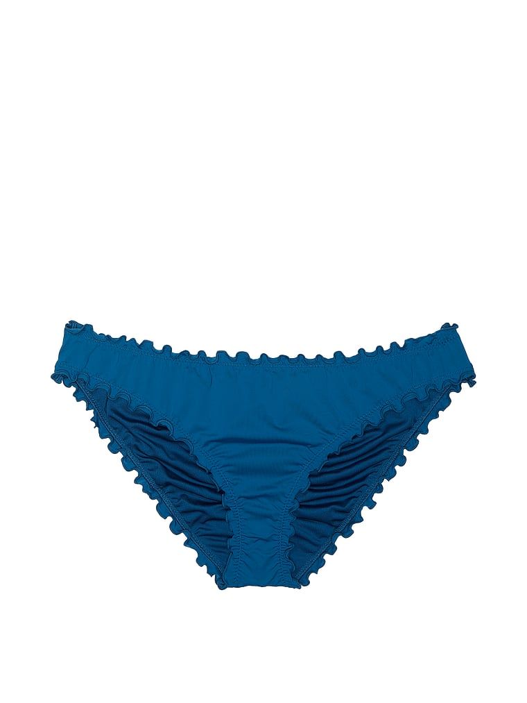 Dół od bikini Essential Ruched Cheeky. Produkt ma kolor niebieski i pochodzi z kolekcji Victoria's Secret Swim. 