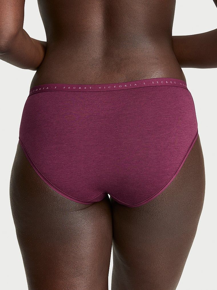 Majtki bawełniane Hiphugger. Produkt ma kolor różowy i pochodzi z kolekcji Victoria's Secret. 