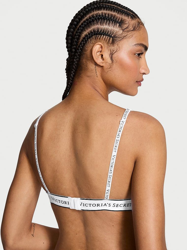 T-shirt Biustonosz braletka bawełniany bez fiszbin Plunge Bralette