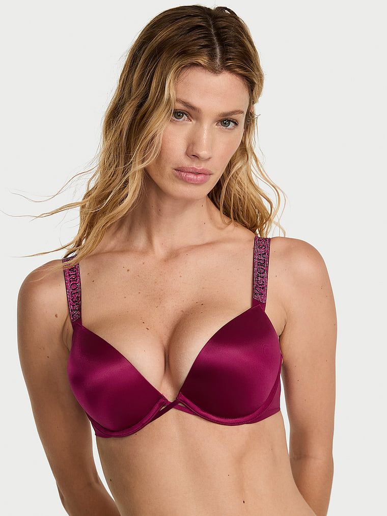 Very Sexy Biustonosz push-up powiększający o 2 rozmiary Bombshell Shine Strap