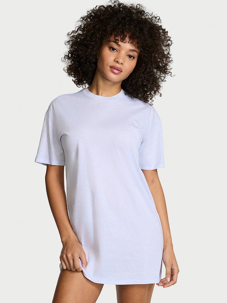Victoria's Secret T-shirt bawełniany do spania oversize