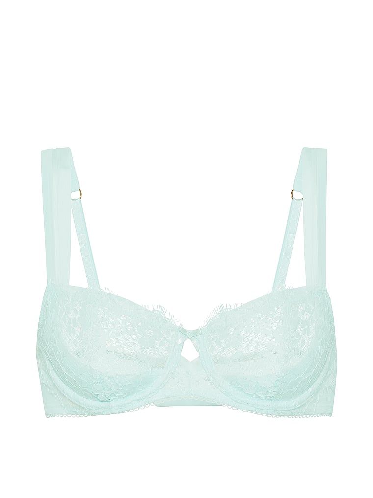 Biustonosz nieusztywniany balkonetka Wicked Mesh-Trim. Produkt ma kolor niebieski i pochodzi z kolekcji Dream Angels. 