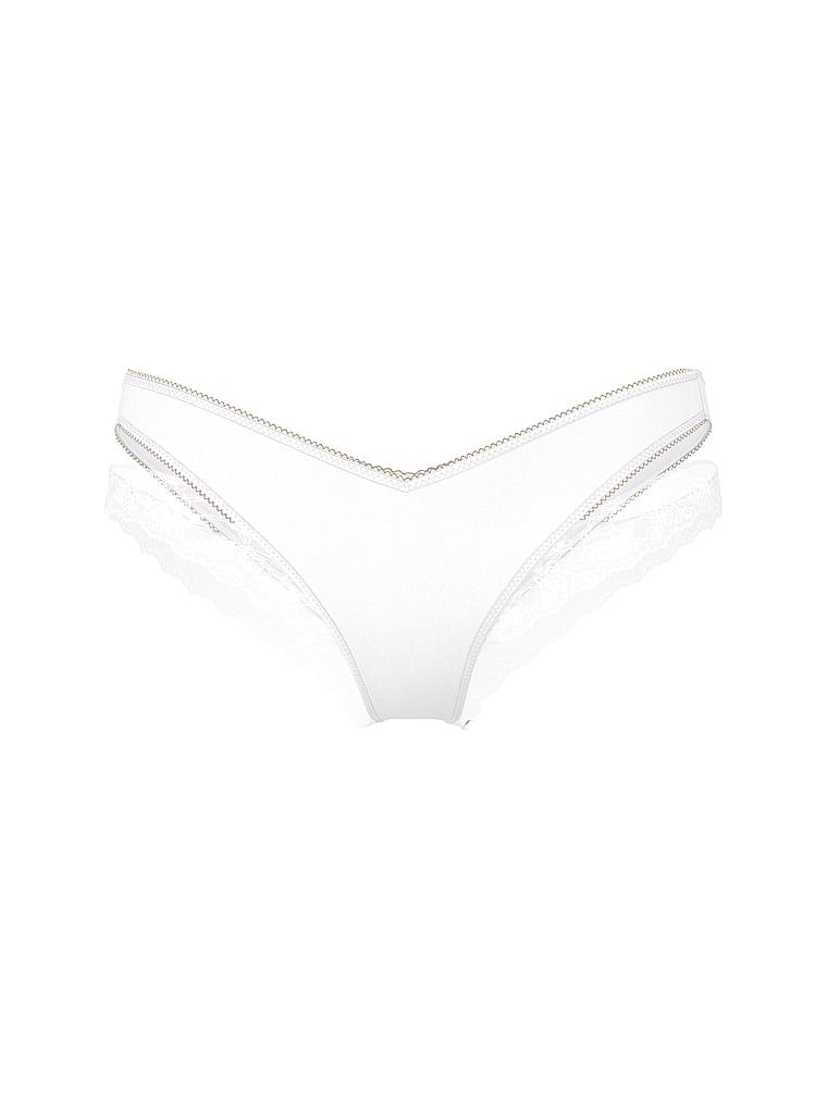 Majtki z koronką i wycięciami po bokach Cut-Out Cheeky. Produkt ma kolor biały i pochodzi z kolekcji Very Sexy. 