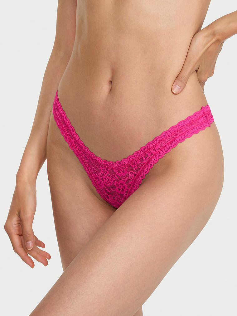 Lacie Stringi koronkowe Keyhole Ultra-Mini Scoop