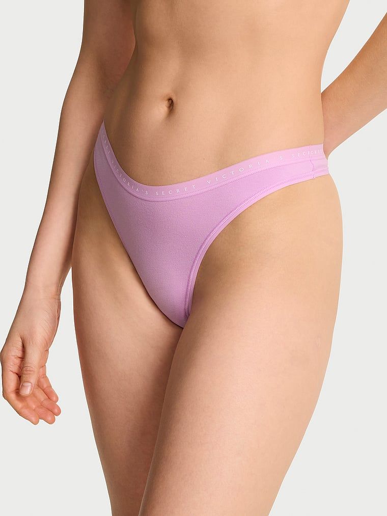 Victoria's Secret Stringi bawełniane High-Leg Scoop