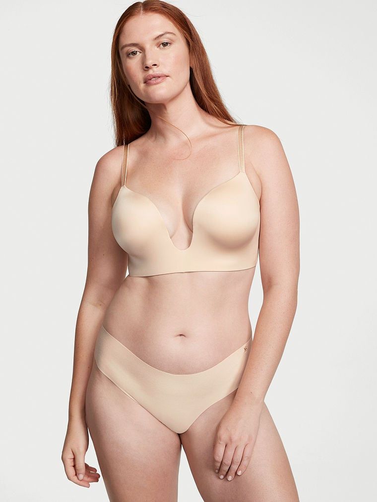 Victoria's Secret Bare Biustonosz do głębokich dekoltów z obniżonym tyłem Plunge Low-Back