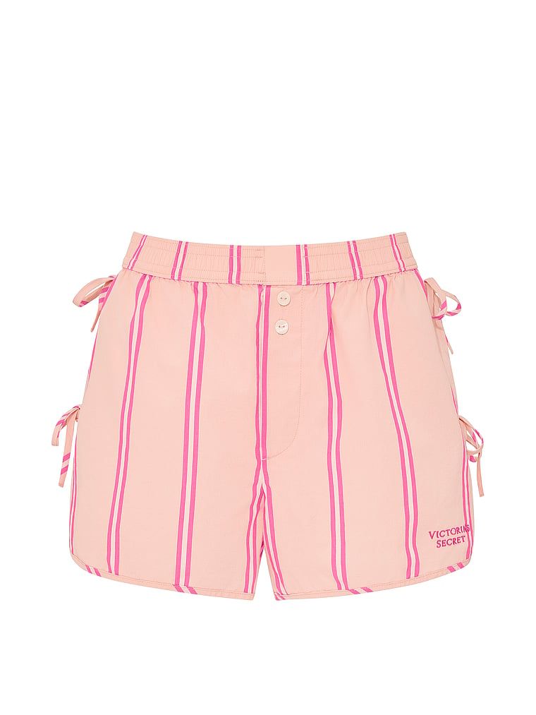 Szorty od piżamy bawełniane Mix & Match Heritage. Produkt jest wzorzysty i pochodzi z kolekcji Victoria's Secret. 