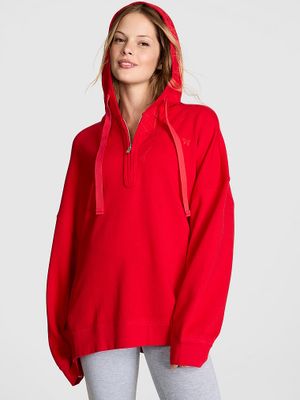 PINK Bluza bawełniana z kapturem Campus Hoodie