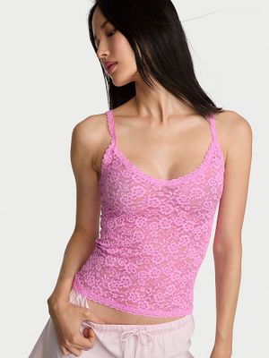 Victoria's Secret Top koronkowy na cienkich ramiączkach Cami