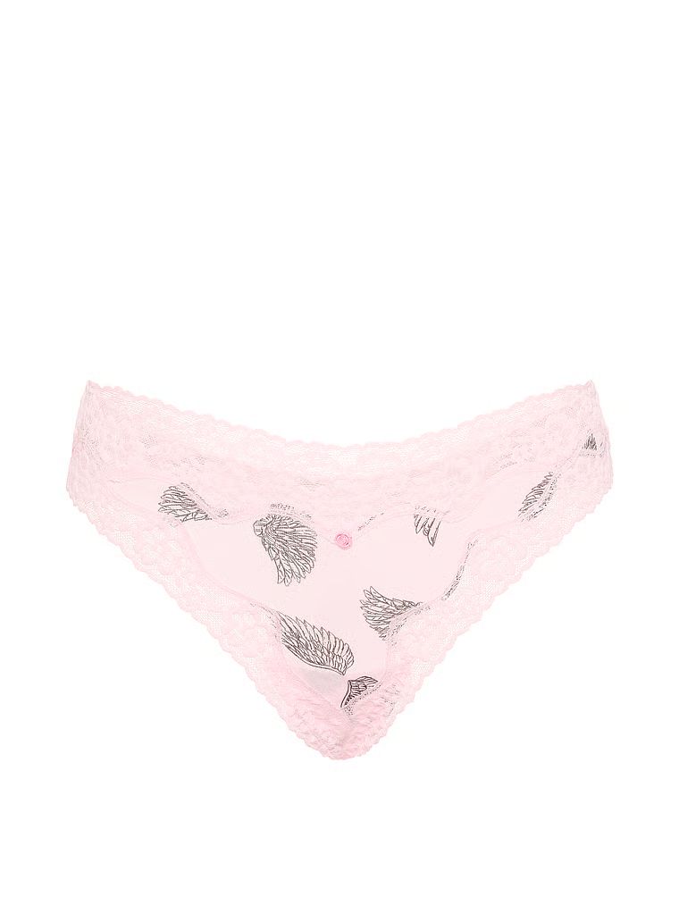Stringi bawełniane z koronką Lace-Trim. Produkt ma kolor wzorzysty i pochodzi z kolekcji Lace Trim. 
