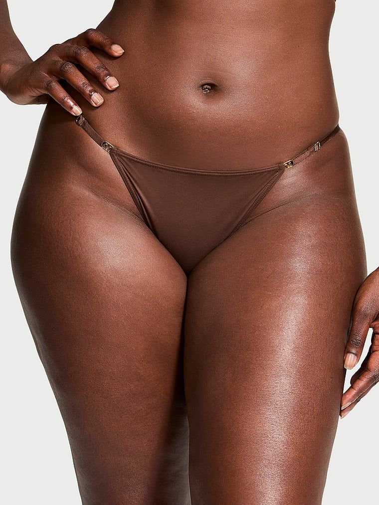 Majtki z regulowanymi paskami Bikini. Produkt ma kolor brązowy i pochodzi z kolekcji Dream Angels. 