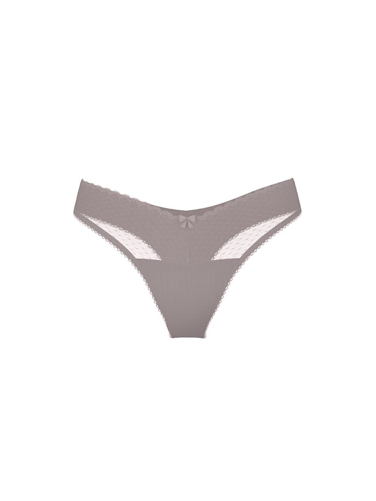 Victoria's Secret Stringi z wysoko wyciętymi nogawkami Lace Pointelle