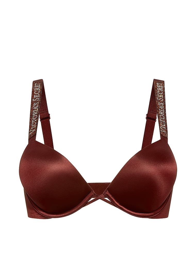 Biustonosz push-up powiększający o 2 rozmiary Bombshell Shine Strap. Produkt jest wzorzysty i pochodzi z kolekcji Very Sexy. 