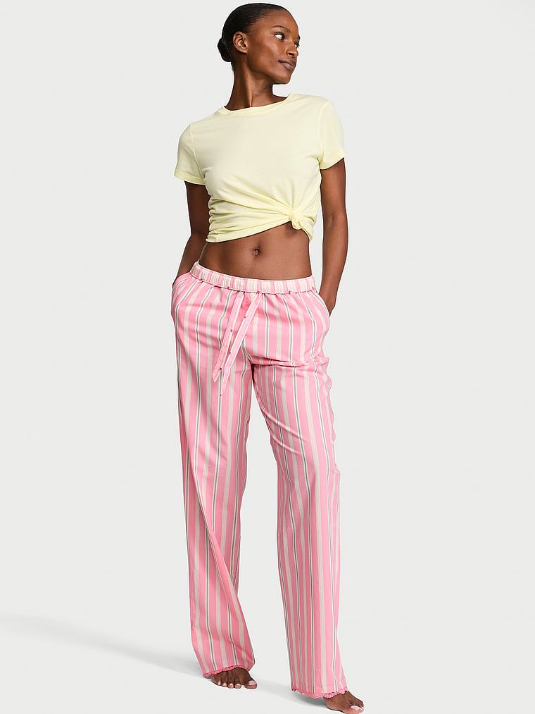 Victoria's Secret Spodnie od piżamy bawełniane Mix & Match Heritage