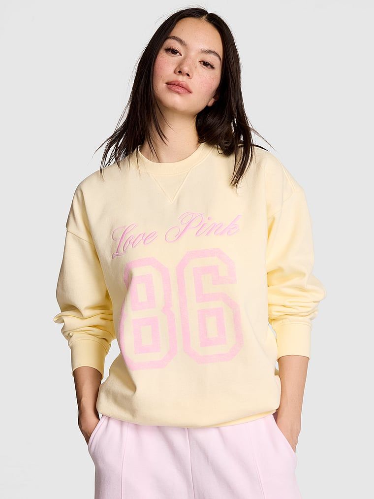 Oversize’owa bluza Campus Fleece z okrągłym dekoltem