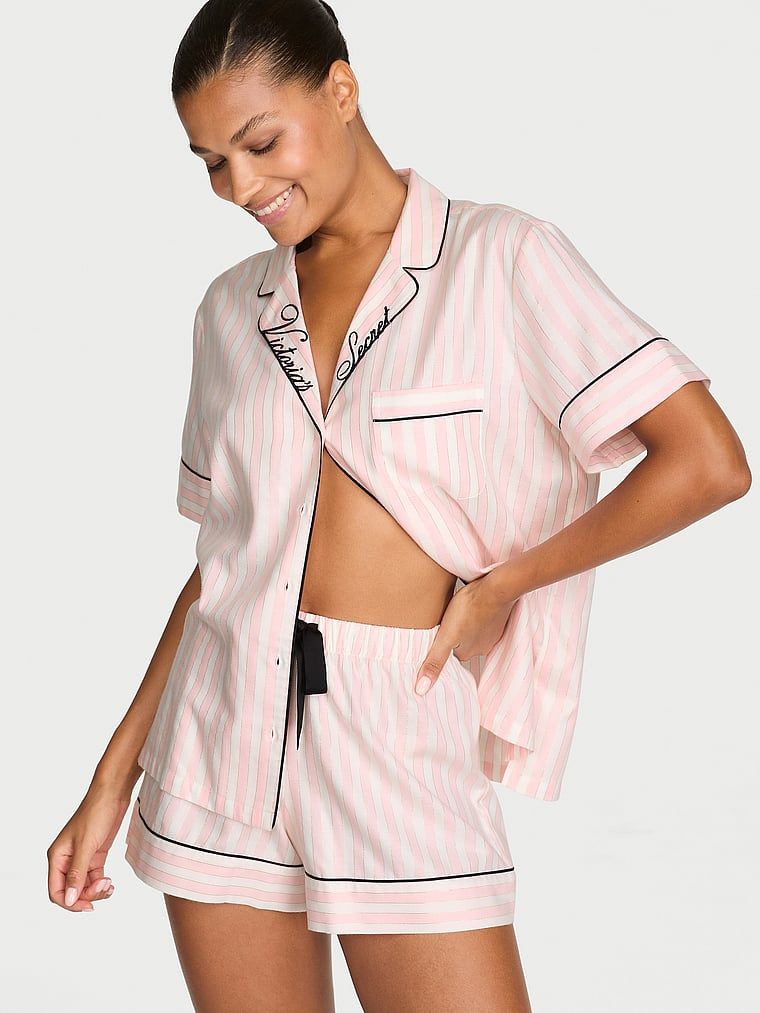 Victoria's Secret Flanelowa piżama z szortami
