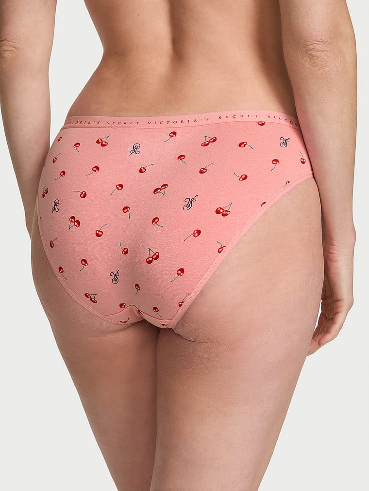 Majtki bawełniane Bikini. Produkt ma kolor wzorzysty i pochodzi z kolekcji Victoria's Secret. 