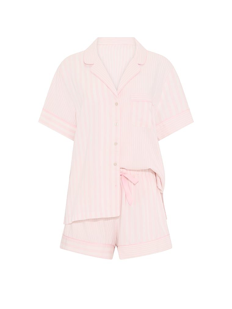 Flanelowa piżama z szortami. Produkt ma kolor wzorzysty i pochodzi z kolekcji Victoria's Secret. 