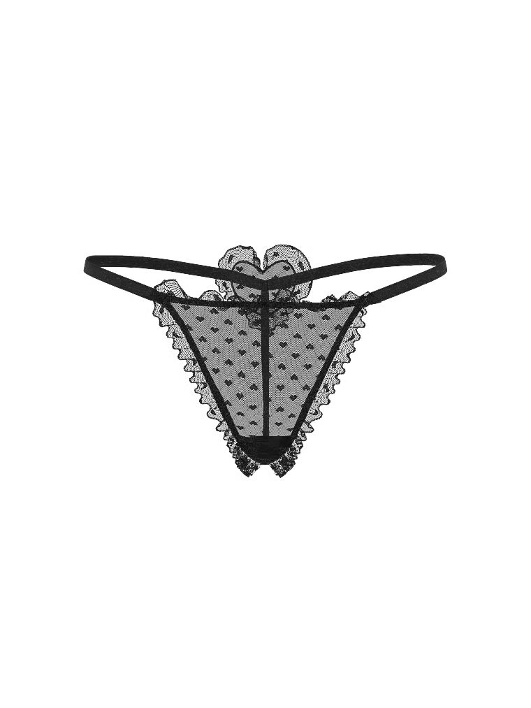 Stringi z szyfonu Heart. Produkt jest wzorzysty i pochodzi z kolekcji Dream Angels. 