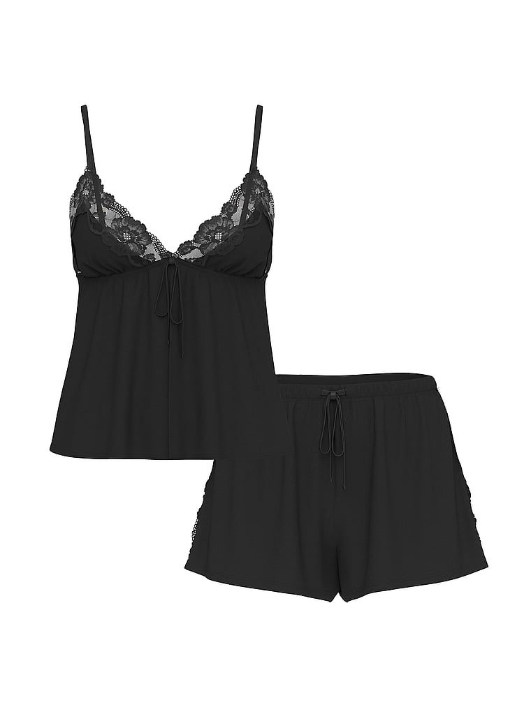 Victoria's Secret Zestaw do spania z modalu - top na ramiączkach i szorty