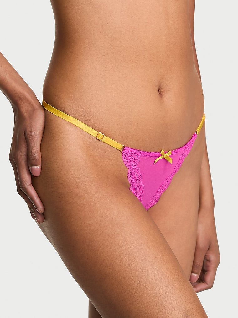 Victoria's Secret Stringi z regulowanymi paseczkami Tease