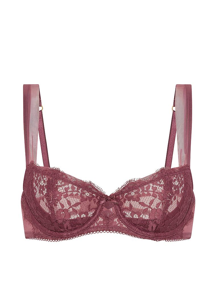 Biustonosz nieusztywniany balkonetka Wicked Mesh-Trim. Produkt ma kolor różowy i pochodzi z kolekcji Dream Angels. 
