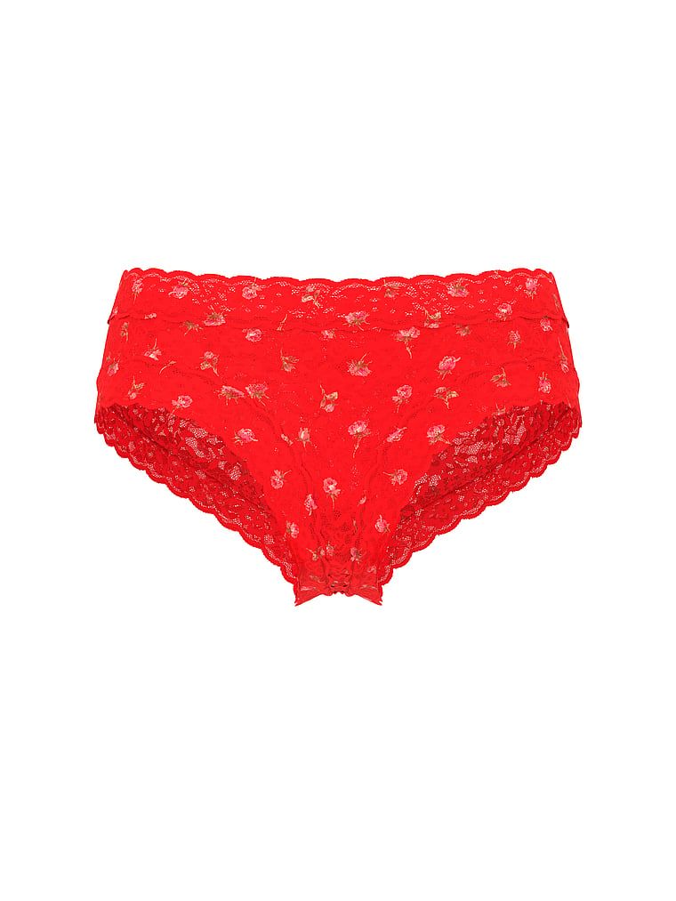 Majtki z koronką Lace Cheeky. Produkt ma wzór kwiatowy i pochodzi z kolekcji Lacie. 