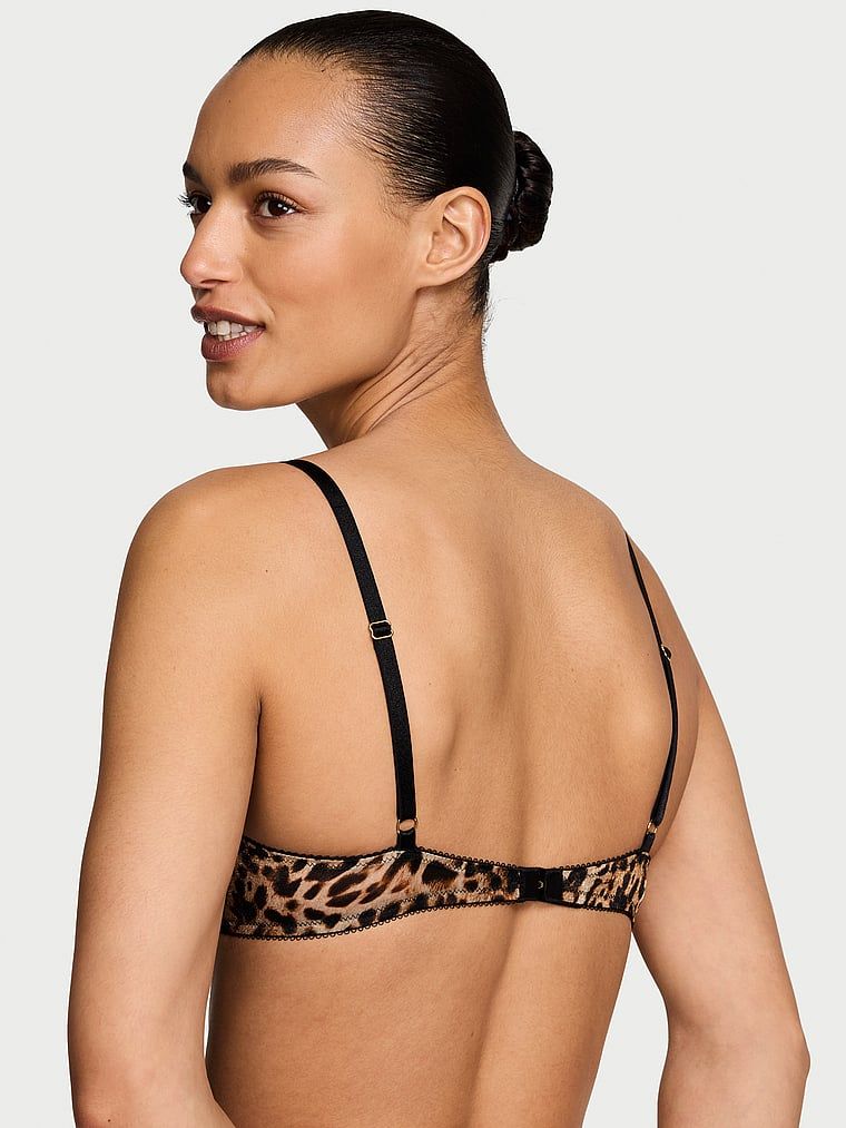 Victoria's Secret Biustonosz nieusztywniany Tease Sheer Shimmer Demi