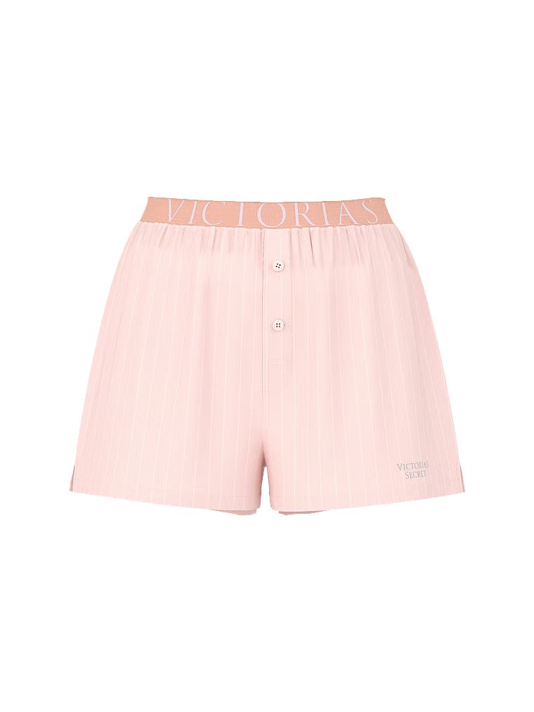 Szorty od piżamy bawełniane Mix & Match Heritage. Produkt jest wzorzysty i pochodzi z kolekcji Victoria's Secret. 