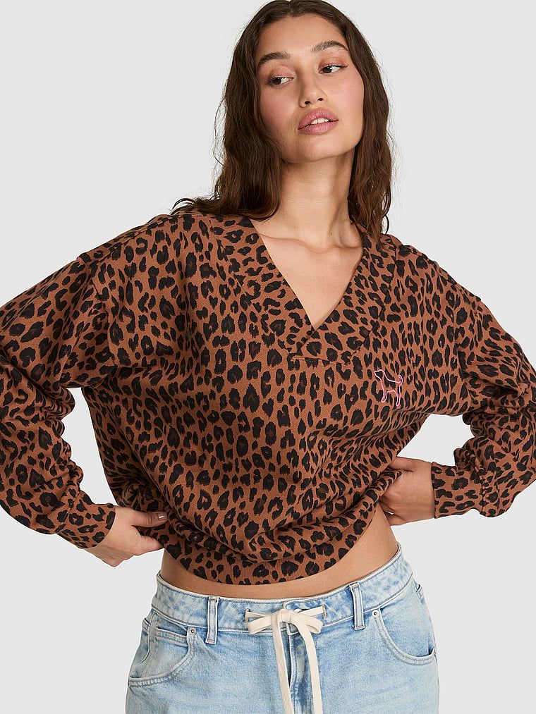 Bluza z dekoltem V Campus Fleece
