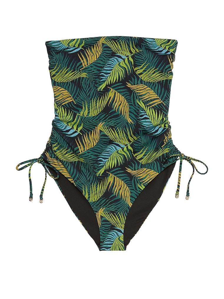 Strój kąpielowy jednoczęściowy z odpinanymi ramiączkami Essential Strapless. Produkt jest wzorzysty i pochodzi z kolekcji Victoria's Secret Swim. 