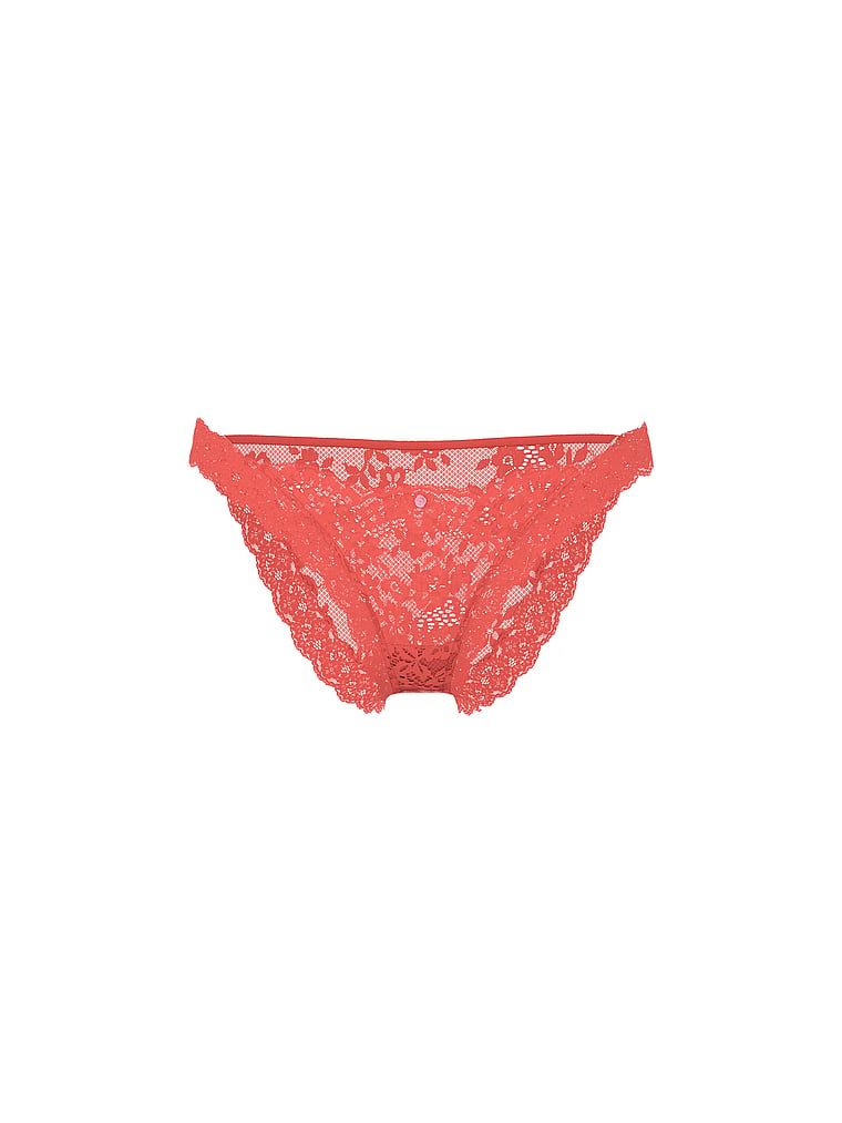 Majtki koronkowe Lace Bikini. Produkt ma kolor pomarańczowy i pochodzi z kolekcji Dream Angels. 