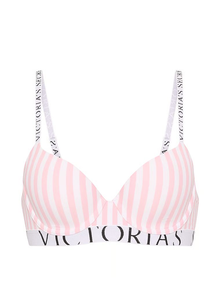 Biustonosz lekko usztywniany CoolBra Demi. Produkt jest wzorzysty i pochodzi z kolekcji T-shirt. 